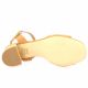 We do Nu pieds cuir velours camel