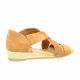 We do Nu pieds cuir velours cognac