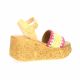 Sweet lemon Nu pieds raphia fushia