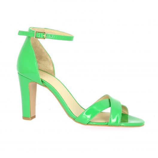 Vidi studio Nu pieds cuir vernis vert