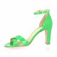 Vidi studio Nu pieds cuir vernis vert