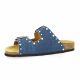 K. daques Nu pieds toile jean