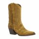 Gaia Boots cuir velours tabac