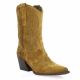 Gaia Boots cuir velours tabac