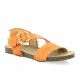 18+ Nu pieds raphia orange