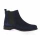 So send Boots cuir velours marine