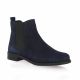 So send Boots cuir velours marine