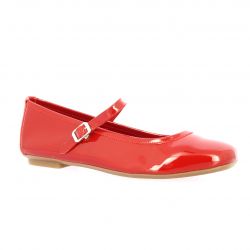 Reqins Ballerines cuir vernis rouge Reqins Ballerines cuir vernis rouge