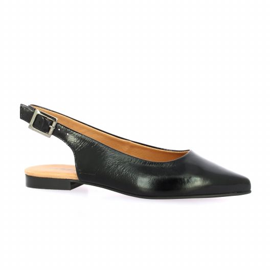Creator Nu pieds cuir vernis noir