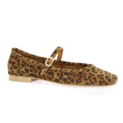 We do Ballerines cuir velours leopard