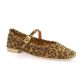 We do Ballerines cuir velours leopard