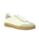 Up44 Baskets cuir pailleté blanc