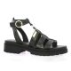 Les tropeziennes Nu pieds cuir noir