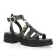 Les tropeziennes Nu pieds cuir noir