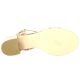Pao Nu pieds cuir serpent cognac