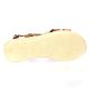 Eva frutos Nu pieds cuir cognac