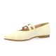 So send Ballerines cuir vernis blanc