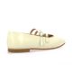 So send Ballerines cuir vernis blanc