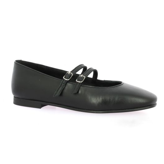 So send Ballerines cuir noir
