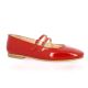 So send Ballerines cuir vernis rouge