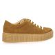 So send Baskets cuir velours camel