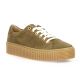 So send Baskets cuir velours taupe