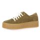 So send Baskets cuir velours taupe