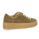 So send Baskets cuir velours taupe