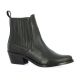So send Boots cuir noir