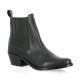 So send Boots cuir noir