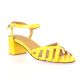 Maroli Nu pieds cuir vernis jaune