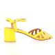 Maroli Nu pieds cuir vernis jaune