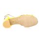 Maroli Nu pieds cuir vernis jaune