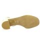 Maroli Nu pieds cuir laminé or