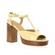 Maroli Nu pieds cuir vernis beige
