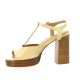 Maroli Nu pieds cuir vernis beige