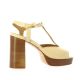 Maroli Nu pieds cuir vernis beige