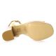 Maroli Nu pieds cuir vernis beige