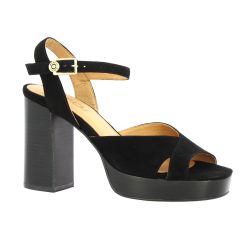 Maroli Nu pieds cuir velours noir