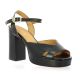 Maroli Nu pieds cuir noir