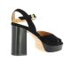 Maroli Nu pieds cuir velours noir