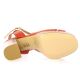 Maroli Nu pieds cuir vernis rouille