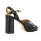 Maroli Nu pieds cuir noir