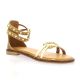 18+ Nu pieds cuir velours camel