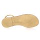 18+ Nu pieds cuir velours camel