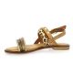 18+ Nu pieds cuir leopard