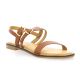 18+ Nu pieds cuir cognac
