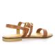 18+ Nu pieds cuir cognac