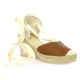 Pao Espadrille cuir cognac