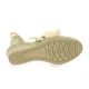 Pao Espadrille cuir laminé platine